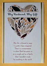 Happy Father's Day/ Husband Greeting Card Large Format (+ Envelope 5.5x8")