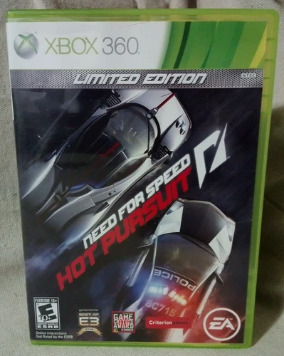 Need for Speed Hot Pursuit Limited Edition XBOX 360 CIB Complete in Box Very Goo