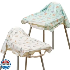 Happy Flute Long Sleeve Baby Bib-Mess Proof Baby Feeding Bibs with Adjustable