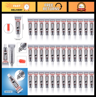 40 Pcs B-7000 Multi-Function Adhesive Glue 3ml for DIY Crafts, Jewelry, Glass, W