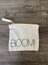 Boom!  Beauty Trio mini Canvas Toiletry Zip Bag