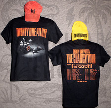Twenty One Pilots (21 Pilots) Official “Breach” Tour 2025 Black Date-Back Shirt