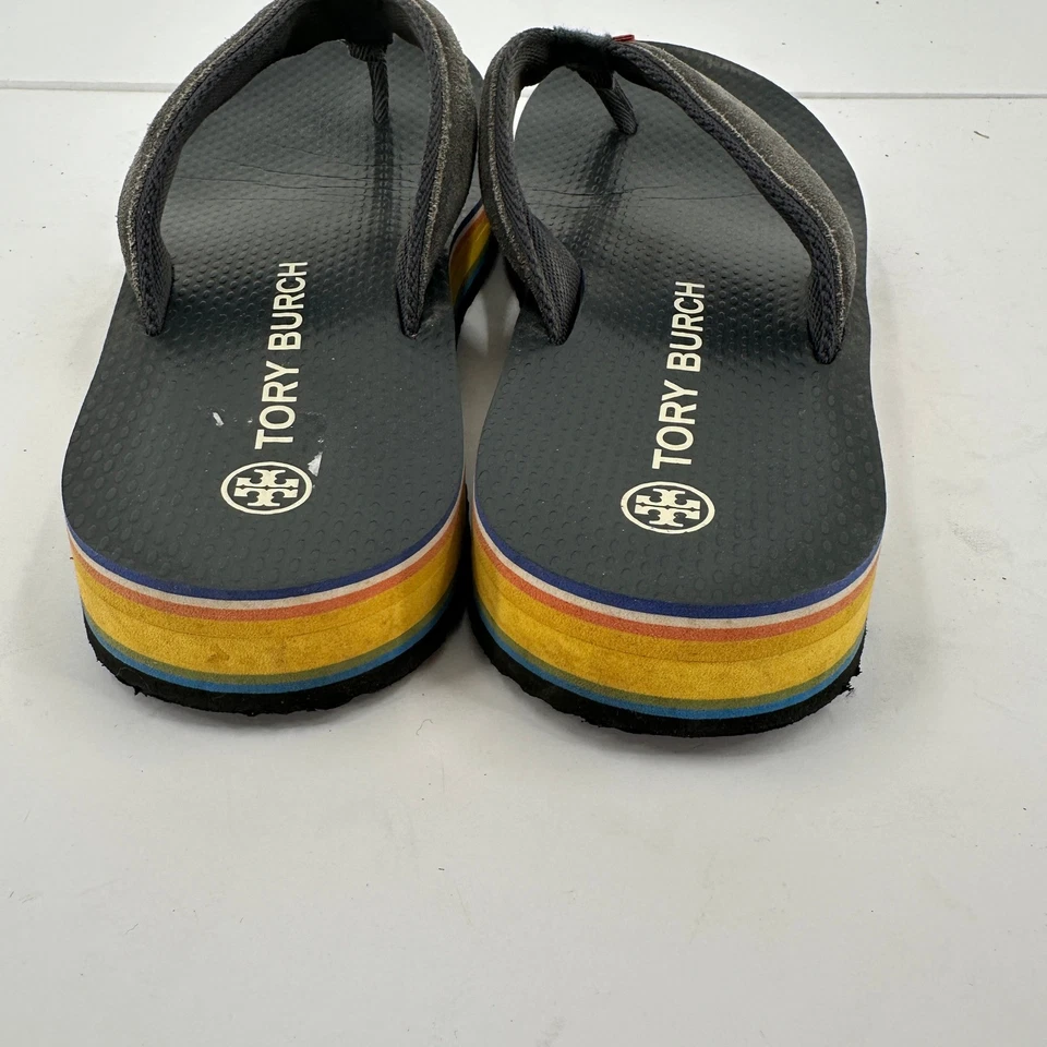 Sandalias de playa Tory Burch con plataforma para mujer talla 8 suela arco iris Foto 4 de 4
