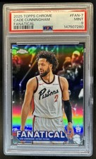 2025-26 Topps Chrome Cade Cunningham Fanatical SSP #FAN-7 Pistons PSA 9