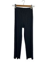 PLEATS PLEASE ISSEY MIYAKE Pleated Pants Black Polyester Size 1  EK AIB