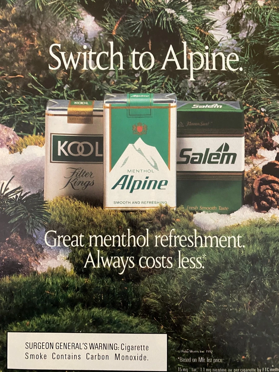 Alpine Collectible Tobacco Cigarettes for sale