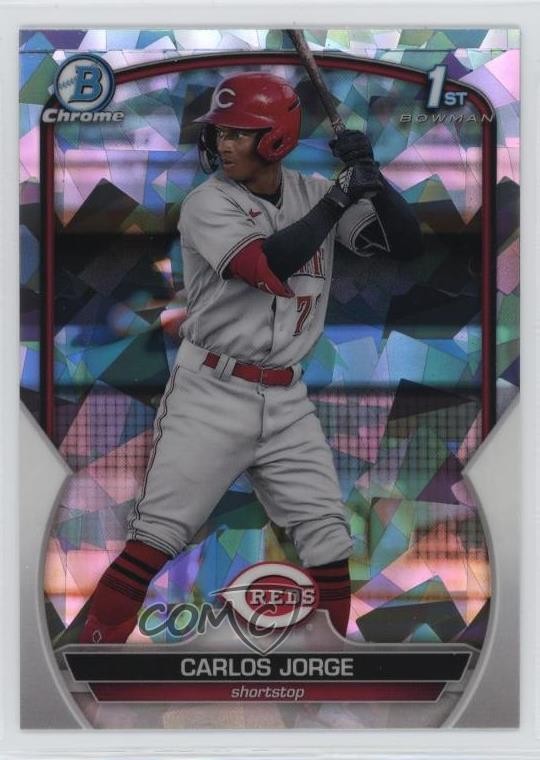 2023 Bowman Chrome Prospects Atomic Refractor Carlos Jorge #BCP-120 1f0j