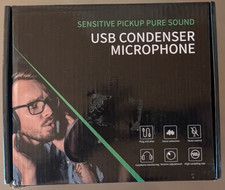 USB Condenser Microphone Sensitive Pickup Pure Sound Professional PC Mac Mic NIB
