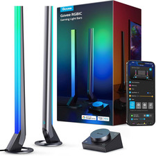 RGBIC Gaming Light Bars H6047 with Smart Controller, Wi-Fi Smart LED Gaming Ligh