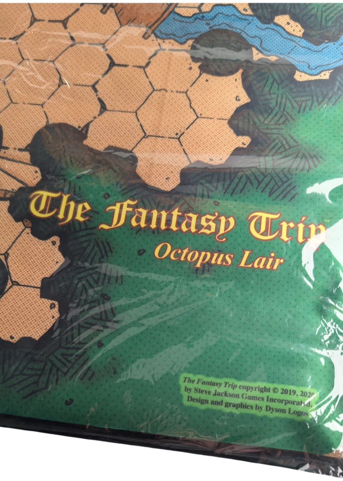 The Fantasy Trip Octopus Lair Playmat Style C 2020 Steve Jackson Games Hex Map - Image 4 of 4