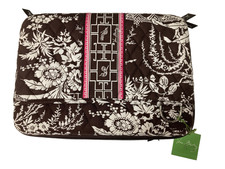 Vera Bradley Tablet Hard Case Brown Paisley Floral Print Quilted NEW With Tag