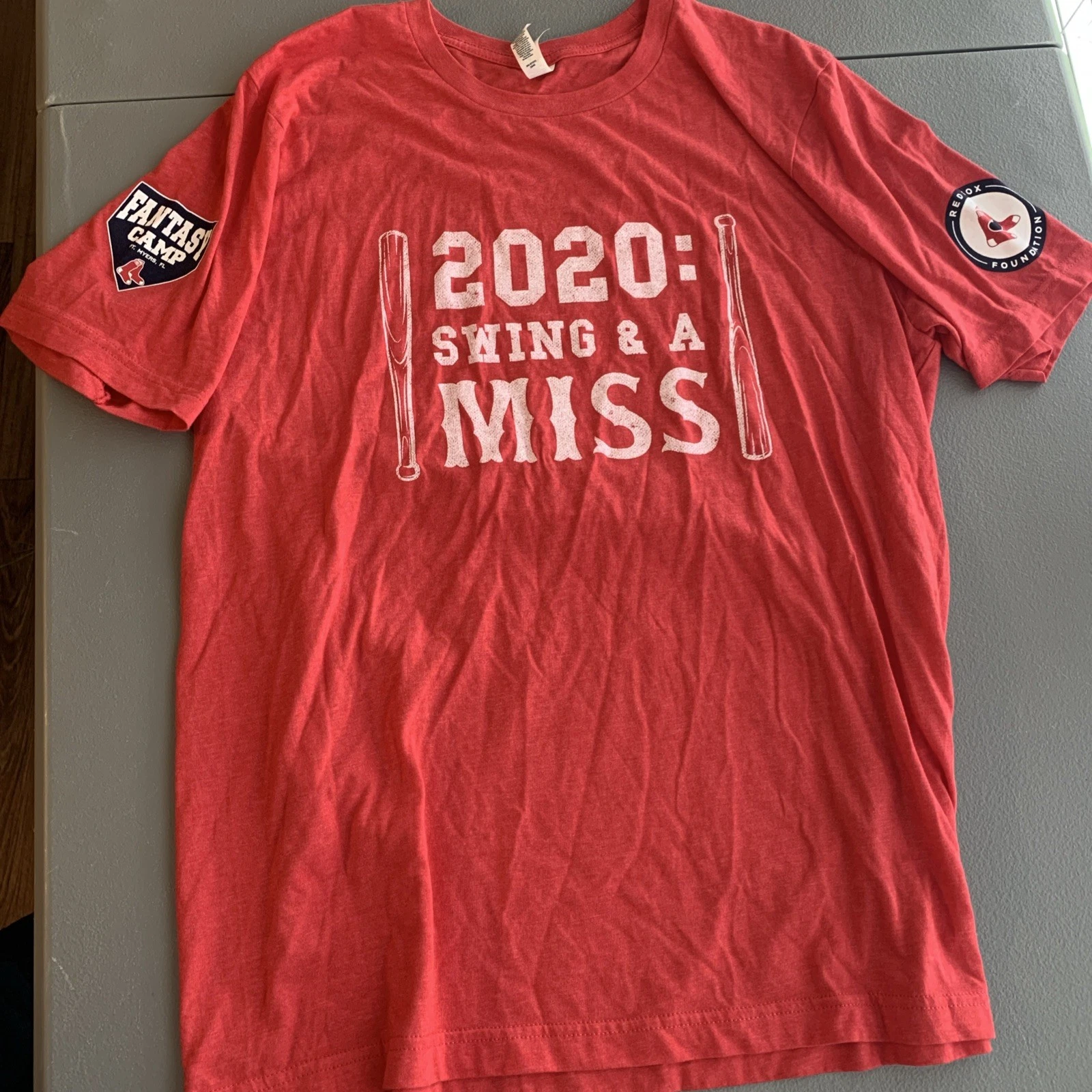 2020 Covid Boston Red Sox Spring Training Shirt Mens XL Fantasy camp Ft Myers FL