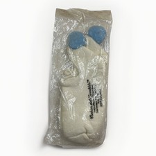 VTG "Swanklets" Cushion Socks White 80's Pom Acrylic Blend 8-11 USA NOS Blue