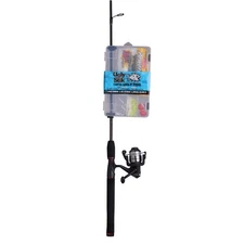 Shakespeare Catch Ugly Fish Lake and Pond 6’ Spinning Combo 23-Piece Kit, 2-P...