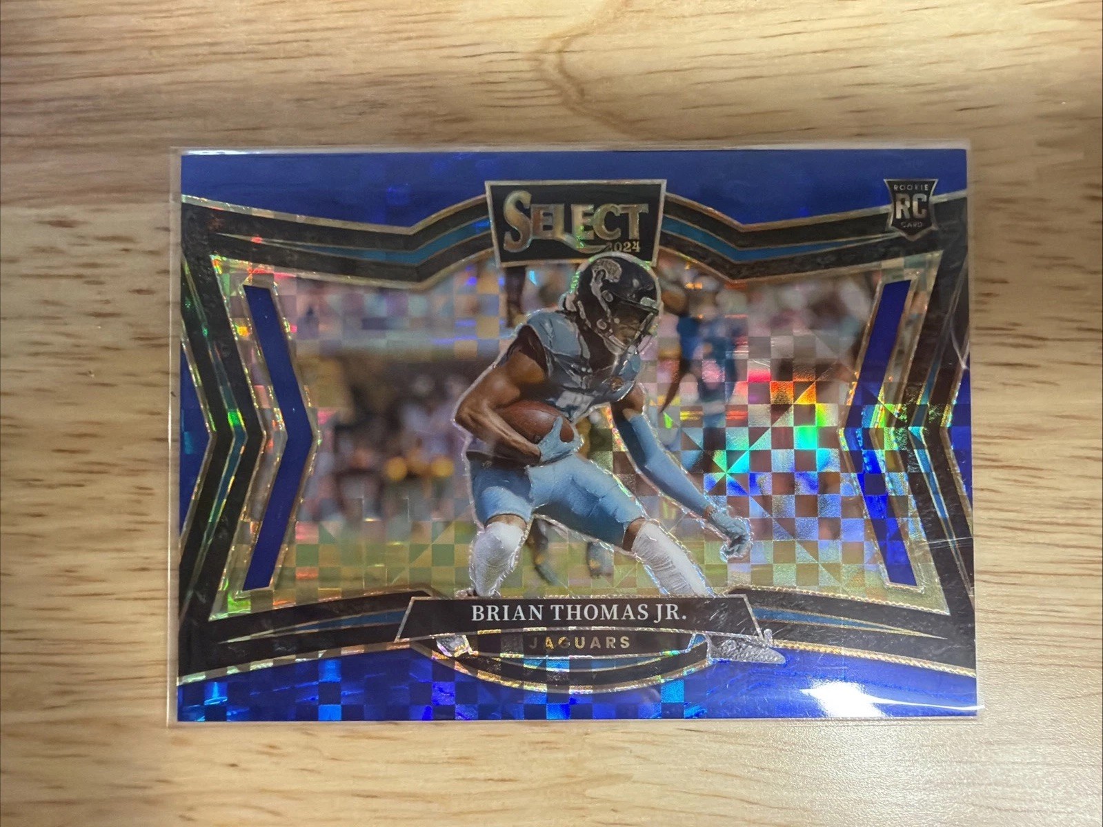 2024 Panini Select Brian Thomas Jr Blue Checkerboard RC /75 #412 Jaguars