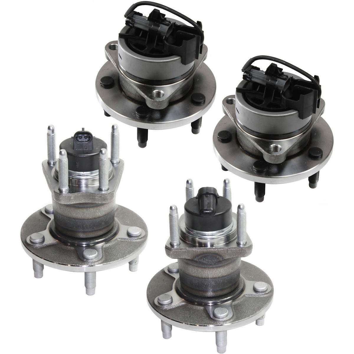 KUSATEC 513214 Front Wheel Bearing and Hub Assembly Compatible with Chevy Cobalt HHR 2008 2009 2010, Chevy Malibu 4-Wheel ABS Models 2004-2012