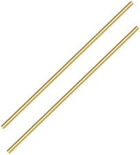 2 Pieces 12 Inches 5/16 Inch Brass Rods Brass Solid Round Rod Lathe Bar Stoc | E