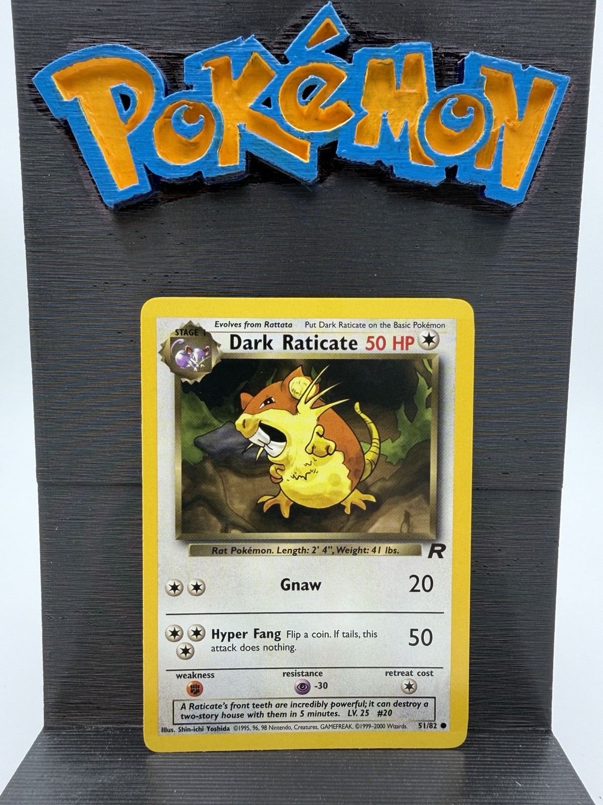 Pokemon TCG Dark Raticate Common Team Rocket 51/82