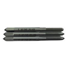 High Quality 6-48 UNS 3 PIECE 3 FLUTE HSS TAP SET NORSEMAN VIKING