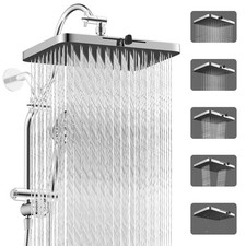 13 Inch High Pressure Shower Head Combo Handh...