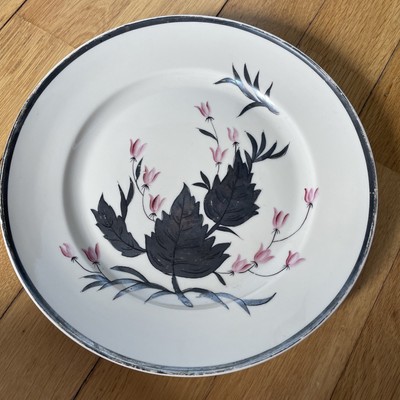 Vintage Speiseteller Teller Floral 25 cm Royal Porzellan Johann Haviland Bavaria