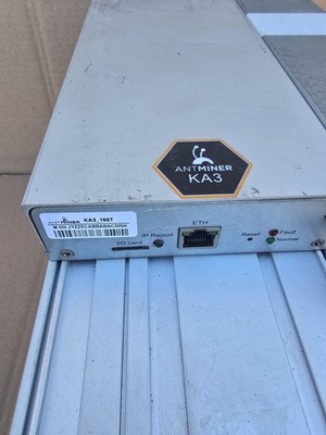 Antminer KA3 166TH Kadena Miner | Tested Working | Fully Hashing | PSU Included