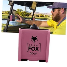  Phone Caddy – Adjustable Golf Cart Phone Holder with Secure Strap for Pink