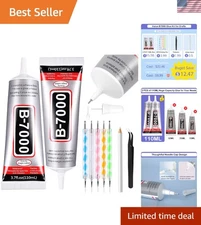Multi-Purpose B7000 Glue for Crafts - 110ml, Ultimate Kit for Jewelry & Nail Art