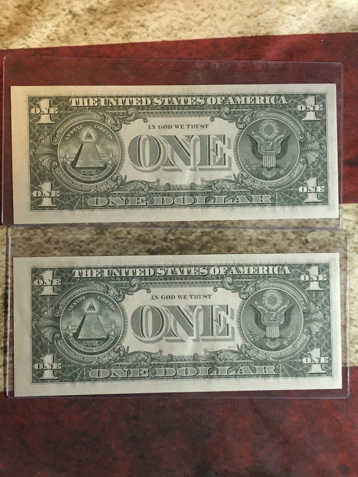 Joseph Barr $1 Dollar Lot of 10 Sequential Pairs ( Graded Pair Are Creased ) - Image 2 of 4