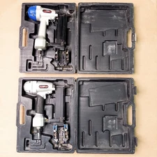 Lot of 2 HighPRO AS4090 Pneumatic Prefinish Flooring Stapler Nailer Case Bostich