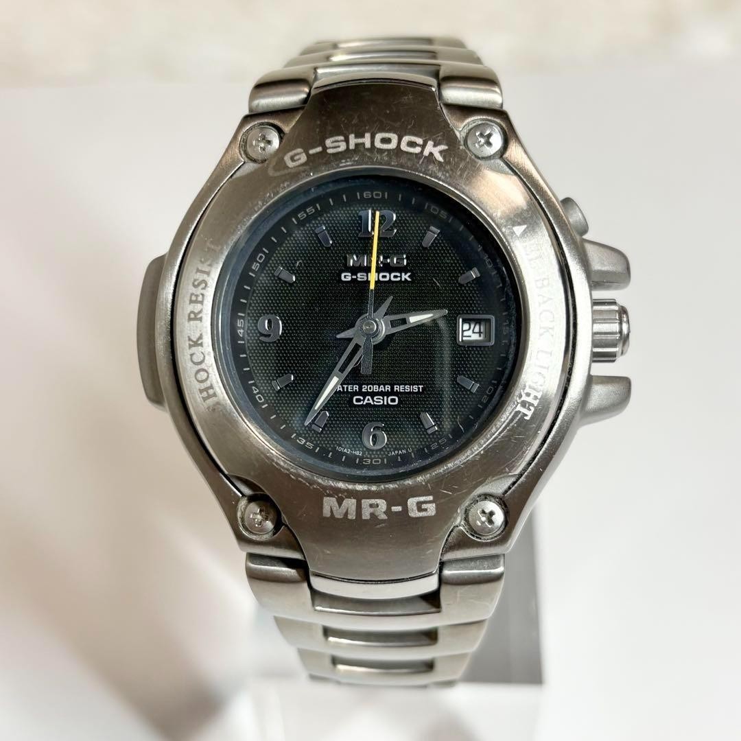 CASIO MRG-122 TITANIUM G-SHOCK Men Wristwatch TITANIUM Rare Used