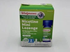 Walgreens Nicotine Mint Mini Lozenges 2mg - 135 Lozenges ~ Sugar Free Exp. 08/26