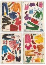 Vintage Paper Dolls Lot 4 Sheets Sealed Packs