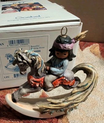 Vintage Degrazia Beautiful Rocking Horse figurine 1995 Goebel West Germany 10088