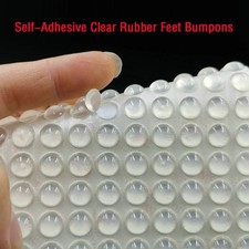 Clear Self-Adhesive Drawer Bumpers - Silicone Rubber Feet, 0.24 x 0.08 in, 1