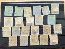 Frankreich Napoleon Lot an gestempelten Briefmarken .