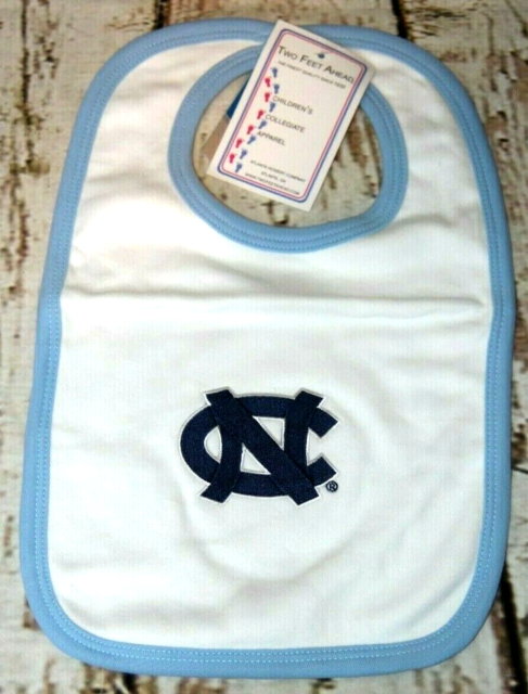 North Carolina Tar Heels Officially Licensed Embroidered Knit Baby Bib NIP North Carolina Tar Heels Officially Licensed Embroidered Knit Baby Bib NIP