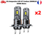 LED H7 20000LM AMPOULE mini Headlight 54W 6500K Blanc canbus Phare de Voiture X2