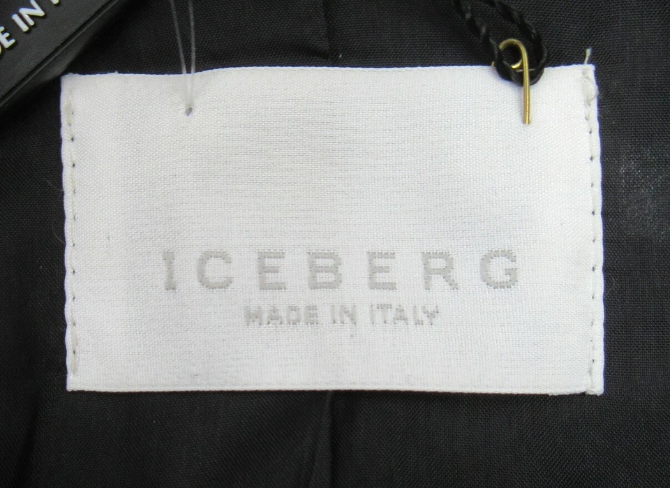 Iceberg 黑色和米色千鸟格西装外套 带隐藏式按扣 尺寸 44/M — 第 4/4 张图片