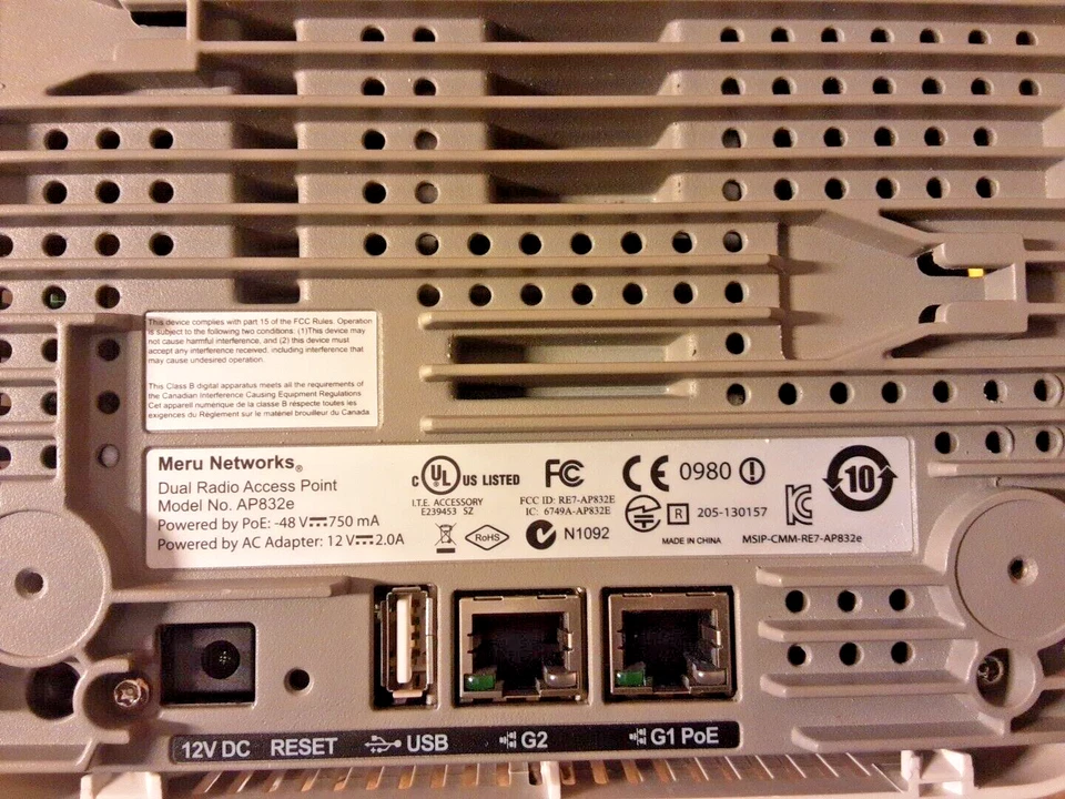 Meru Networks AP832e , PARTS/REPAIR - Image 3 of 4