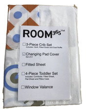 ROOM 365 Baby Changing Pad Cover Set of 2 Elastic Cotton Nursery Decor First