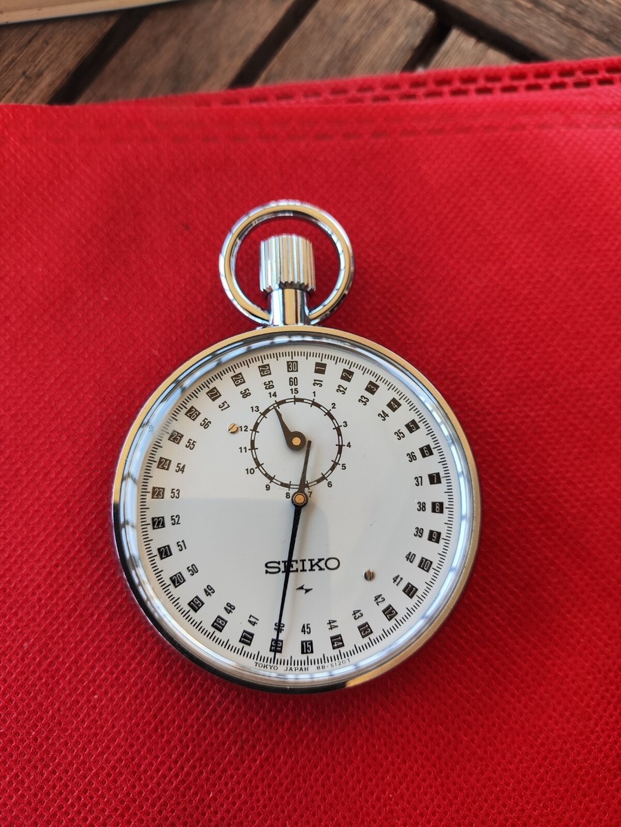 SEIKO　ストップウォッチ　　88-5051　70年代　ケース付き Seiko 88-5051 Stop Watch Manual Winding Men Watch Authentic