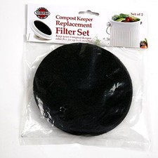Compost Keeper Replacement Filter Set Odor Free Up To 6 Months Set Of Two 93F