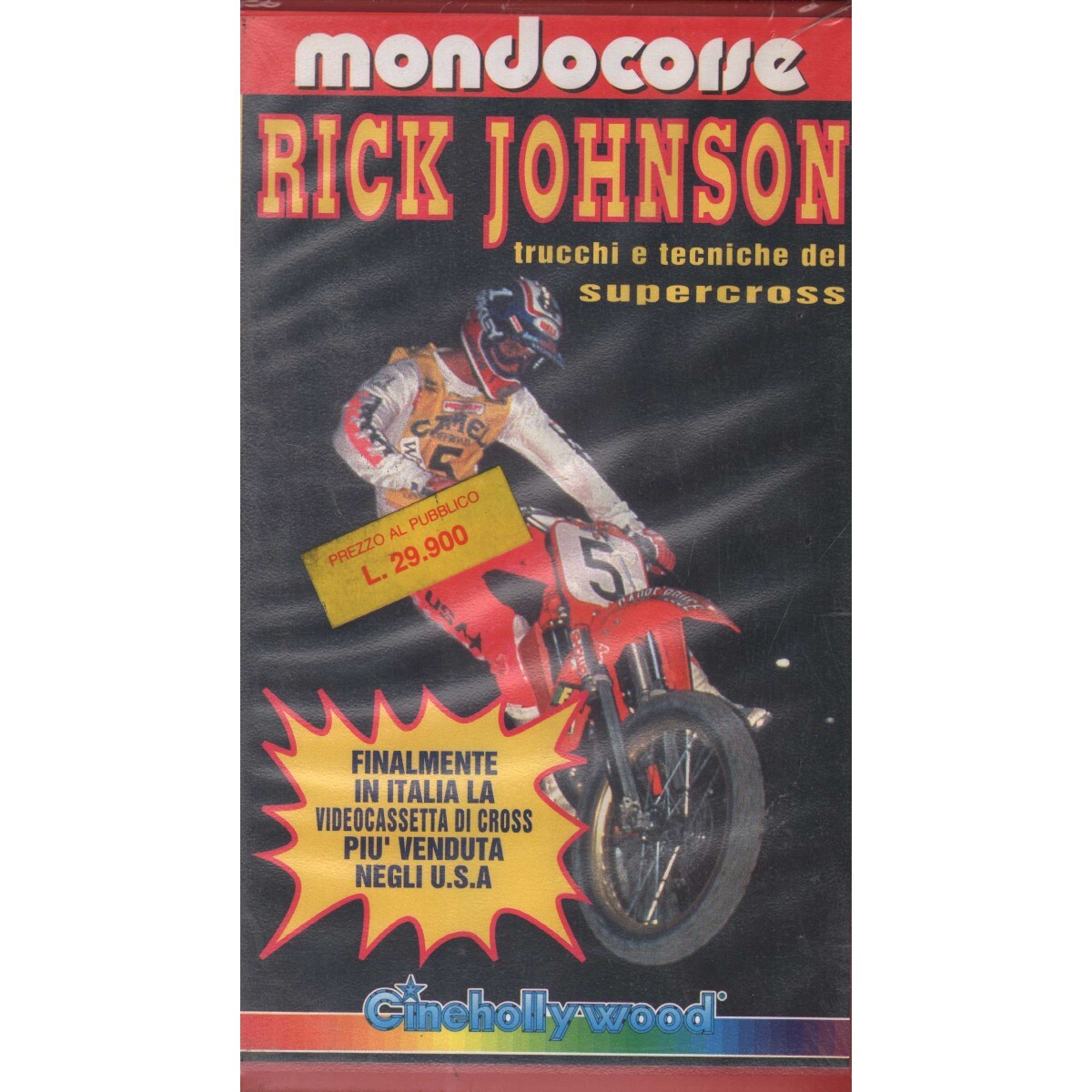 Rick Johnson Supercross Tricks and Techniques VHS Mondocorse Univideo - CHV8165