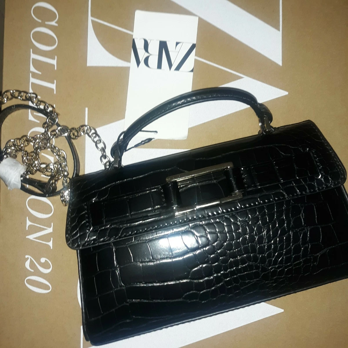 zara animal print city bag