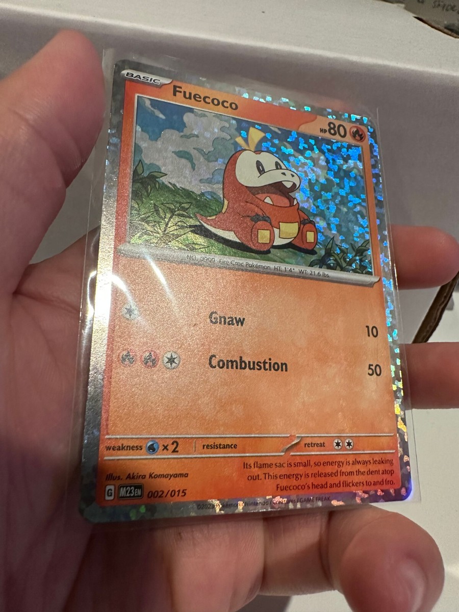 fuecoco pokemon card value 002 015 FUECOCO 002/015 HOLO - MCDONALD'S 2023 - POKEMON CARD - NM - HOLO BLEED  0919