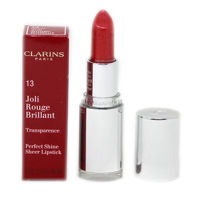 CLARINS JOLI ROUGE BRILLANT PERFECT SHINE SHEER LIPSTICK 3.5G #13 CHERRY