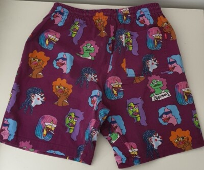 17fw Supreme Gonz Heads Short ハーフパンツ FW17 Supreme Gonz Heads burgundy Short size S small shorts