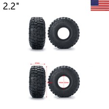 4x 2.2 Mud Grappler Tires Tyre 150mm Black For Rc 110 Axial Scx10 90048rr10