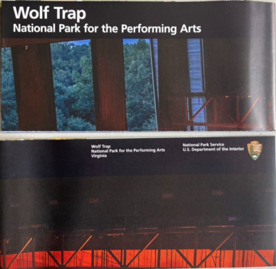 New 2022 WOLF TRAP PERFORMING ARTS   NATIONAL PARK SERVICE UNIGRID BROCHURE  Map